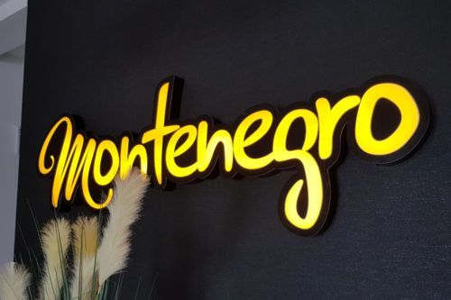 Logo domu przyjęć - świetlne